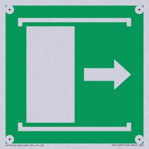 E033 safe condition door slides right to open